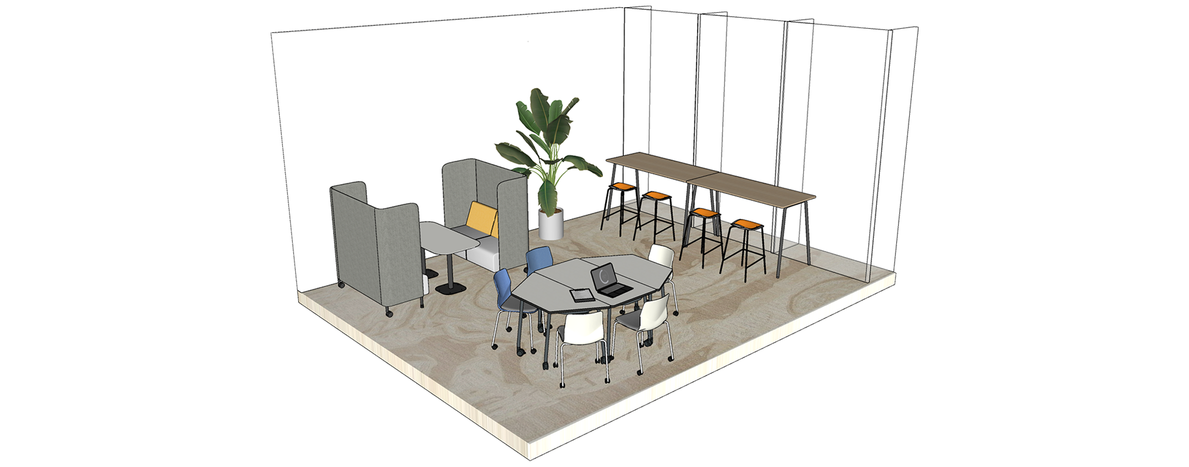 Work lounge-fold